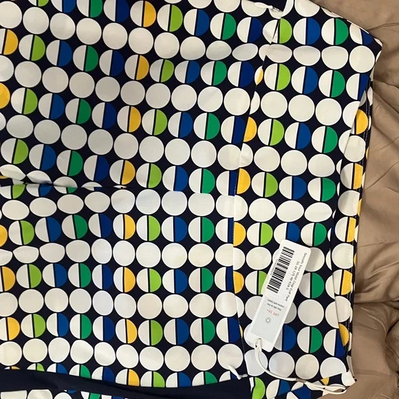 Kinona Mod Dot Crop Golf Pants with Navy Stripe Small - Picture 4 of 10